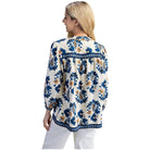 Women's Floral Fall Print 3/4 Length Sleeve Blouse TG1859 - Crazy House Western Wear