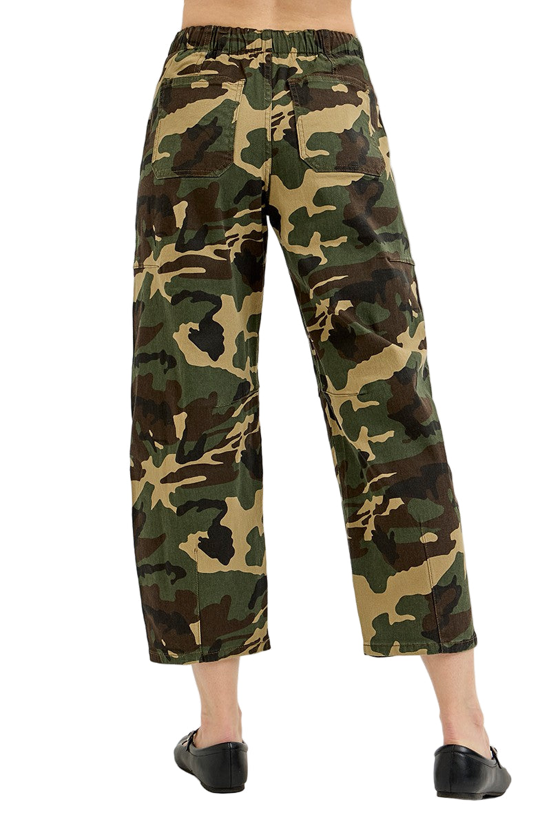 Women's Risen Camo  Mid Rise Barrell Slung Pants PG21258