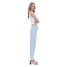 Women's Super High Rise Striped Barrel Leg Jeans V3680STR - Crazy House Western Wear