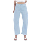 Women's Super High Rise Striped Barrel Leg Jeans V3680STR - Crazy House Western Wear