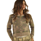 Women's Camo Out Stitches Cardigan DJ3006-01