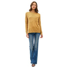 Women's Slub Sweater With Chest Pockets 63496-S - Crazy House Western Wear