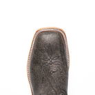 Anderson Bean Gray Safari Buffalo with 13" Blue Luster Kidskin Top - Crazy House Western Wear