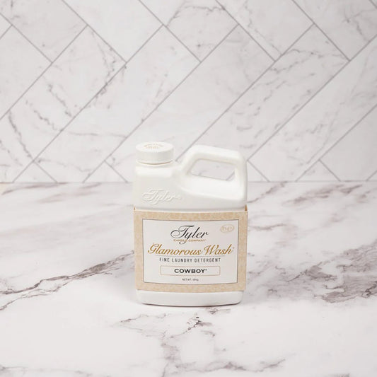 Tyler Candle Company Glamorous Wash 16 oz. Laundry Detergent - Cowboy Leather