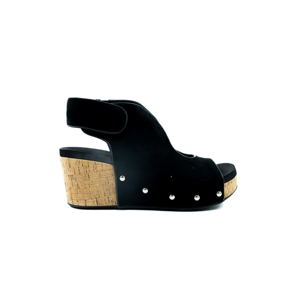 Women's Corky's Black "Frisky" Wedges 10-0202-BLCK