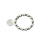 Women's Isac Handmade 10mm Oval Navajo Bead Stretch Bracelet 