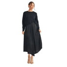 Women's Front Pleat Detail Solid Mix Match Dress G14402-DRESS