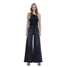 Women's Super High Rise Full Length Palazzo Twist Jeans F6186