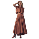 Women's Boho Maxi Skirt With Flowy Draped Design 0090-3919 - Crazy House Western Wear