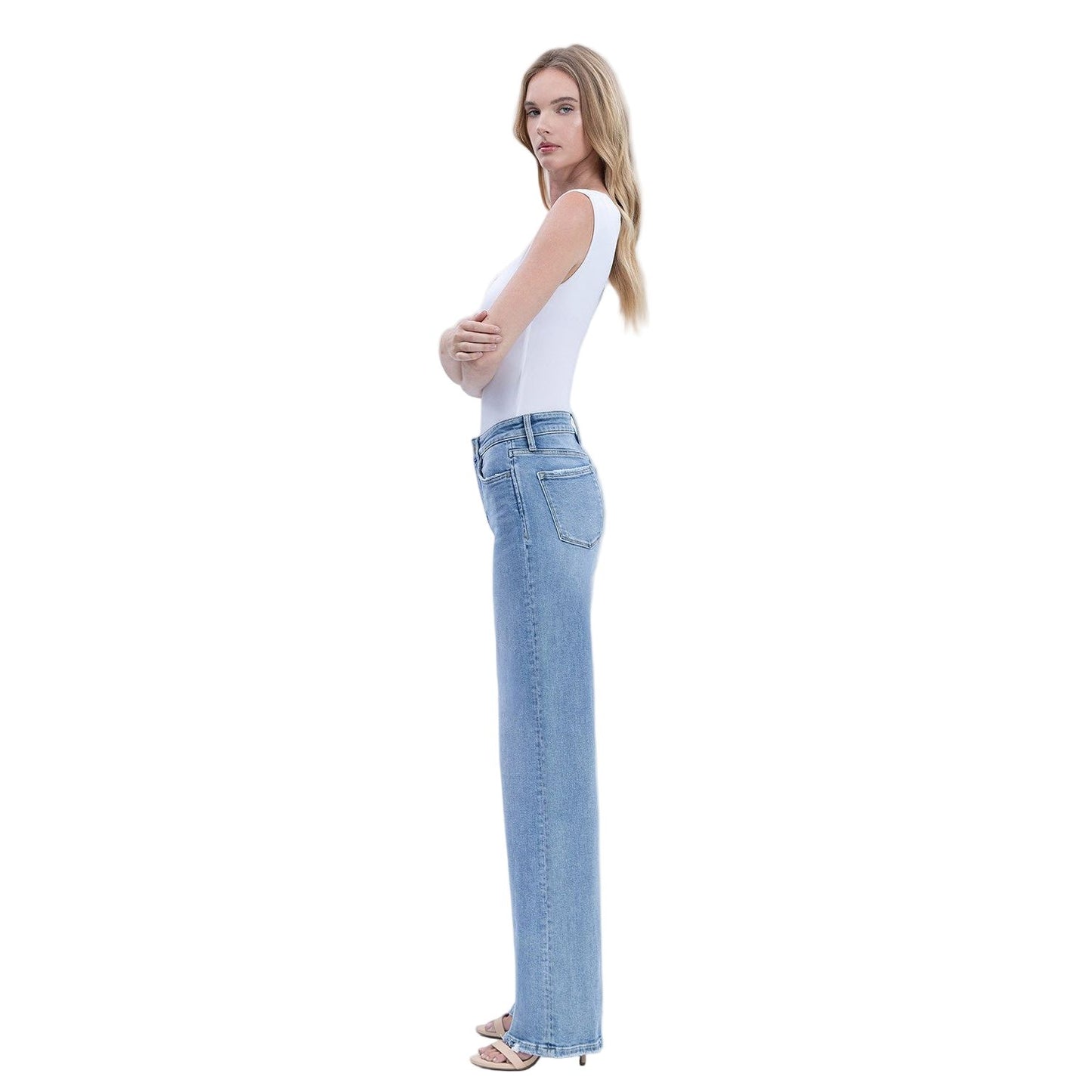Women's Vervet High Rise Full Length Wide Jeans V3651