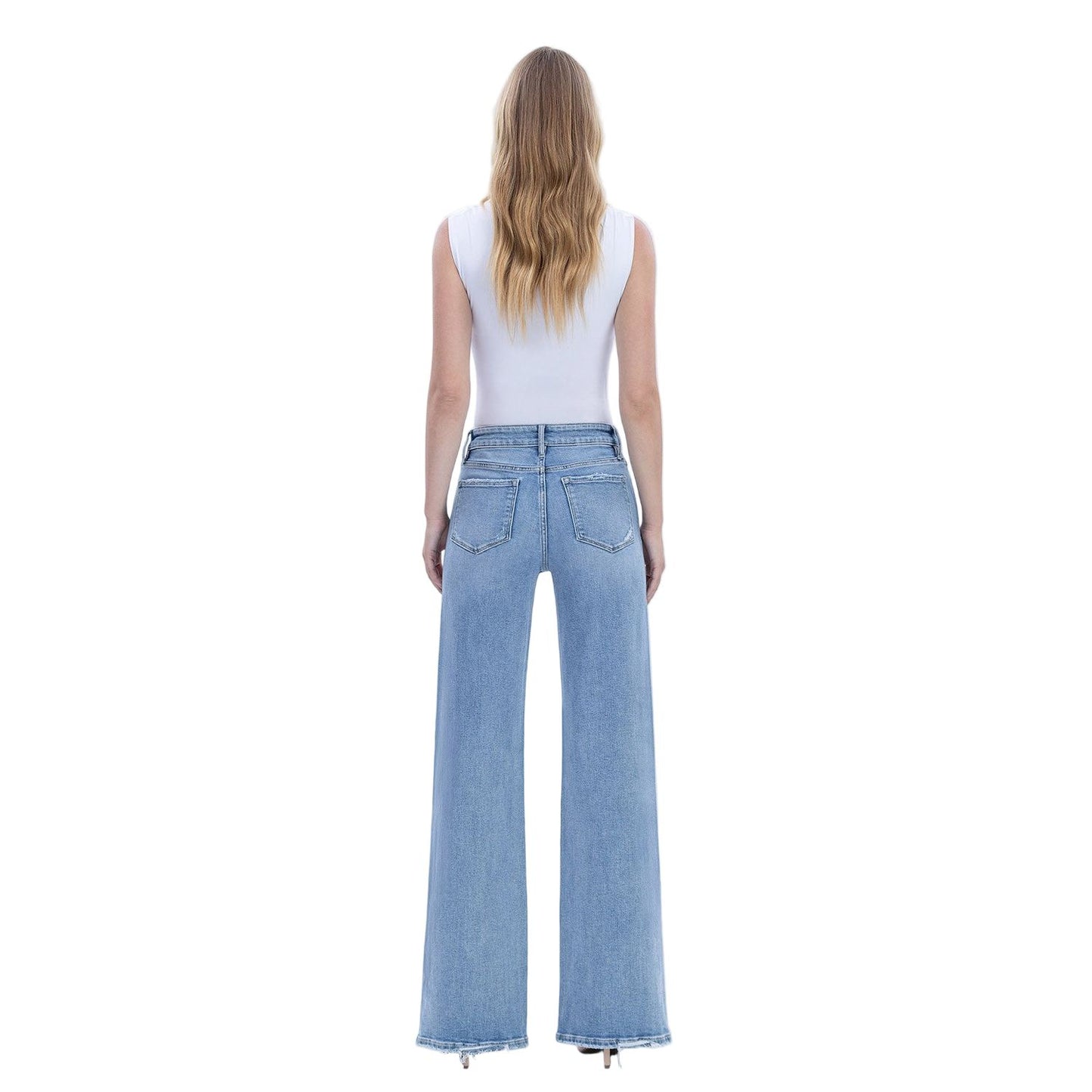 Women's Vervet High Rise Full Length Wide Jeans V3651