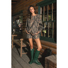 Women's Bayou Dark Woodland Camo Fleece Sweatshirt TJ31367-BAYOU