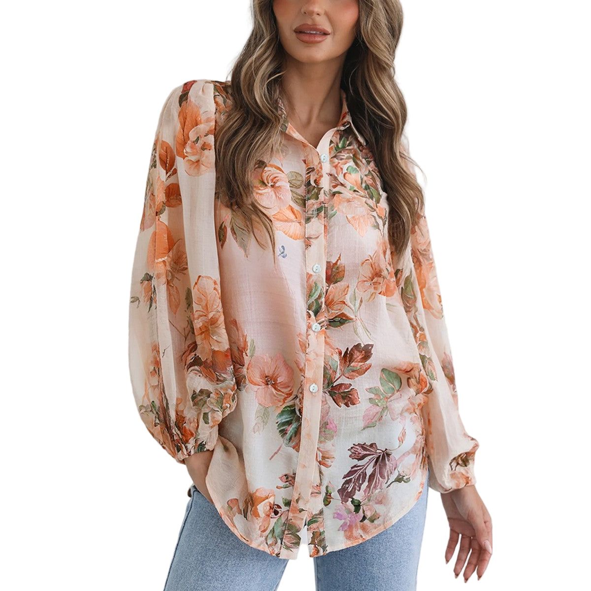 Women's Floral Blouse TY507458