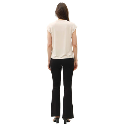 Women's Bamboo/Modal Cap Sleeve Basic Round Neck Top 19653