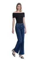 Vervet Women's High Rise Dark Wash Vintage Flare Jeans 