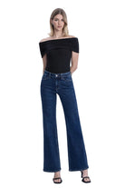 Vervet Women's High Rise Dark Wash Vintage Flare Jeans 
