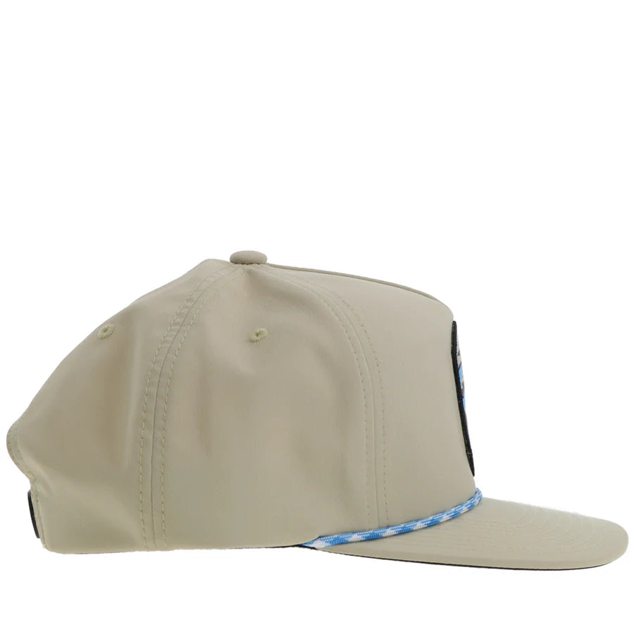 Men's Hooey "Cheyenne" Tan Hat With Blue and Black Patch 2444T-TN - Crazy House Western Wear