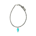 Women's Isac Handmade Navajo Arrowhead Turquoise Necklace 