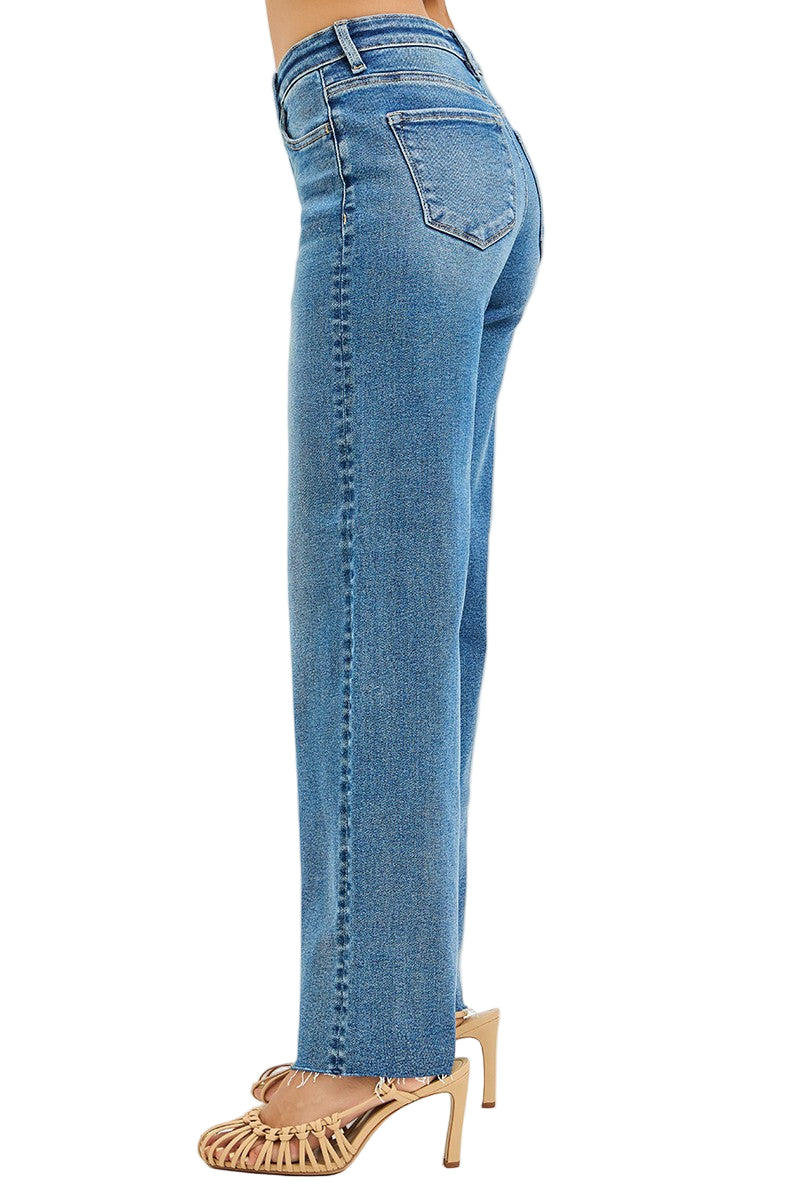 Women's Risen High Rise Wide Leg Jeans PW21600