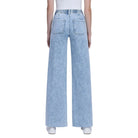 Women's Flying Monkey High Rise Drawstring Waistband Wide Leg Jeans F6065