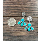 Women's Isac Turquoise Post Earrings 726481