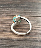 Women's Isac 12mm Drop Gemstone, Brass Adjustable Rings 750567