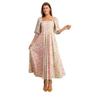 Women's Rose Mixed Floral Midi Dress TE1701