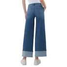 Women's Vervet High Rise Slant Pocket Cuffed Ankle Wide Jeans T7114