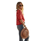 Women's Oversized Polka Dot Sweater Top SNS2253