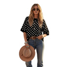 Women's Oversized Polka Dot Sweater Top SNS2253