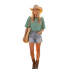 Women's Striped Oversized Knit Top SNS2243