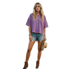 Women's Striped Oversized Knit Top SNS2243