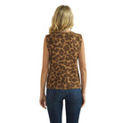 Women's Leopard Wool Blend Vest Sweater SDW6486