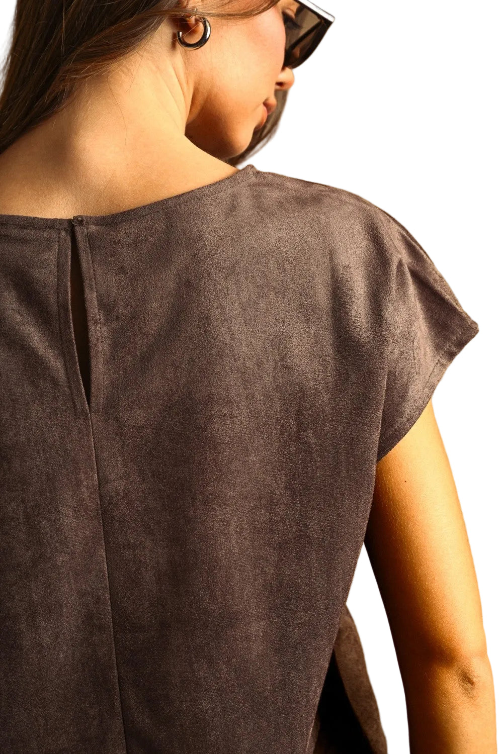 Women's Suede Crop Top 