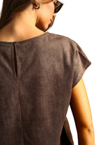 Women's Suede Crop Top 