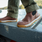 Men's XTRATUF Earth Brown Leather Ankle Deck Boot XMABL900