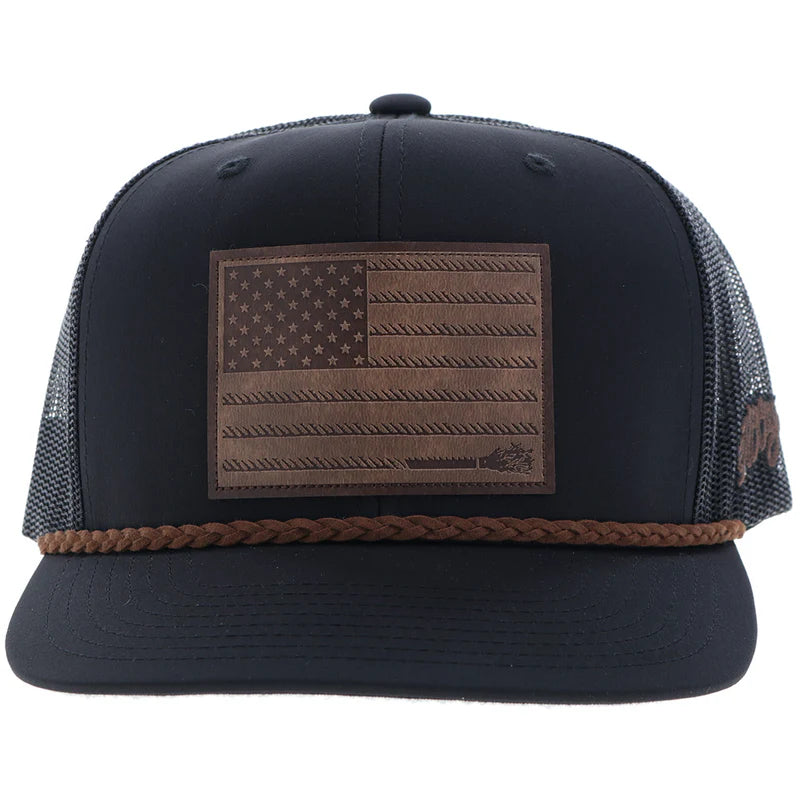 Men's Hooey Liberty Roper Cap 2510T-BK