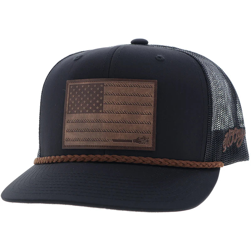 Men's Hooey Liberty Roper Cap 2510T-BK