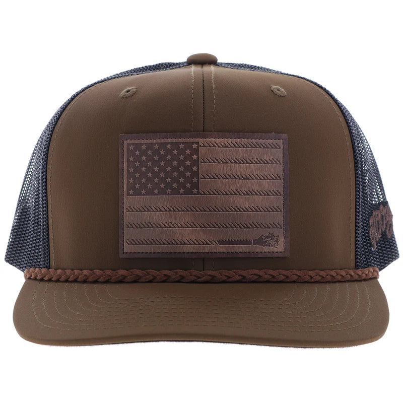 Men's Hooey Liberty Roper Cap 2510T-BRBK