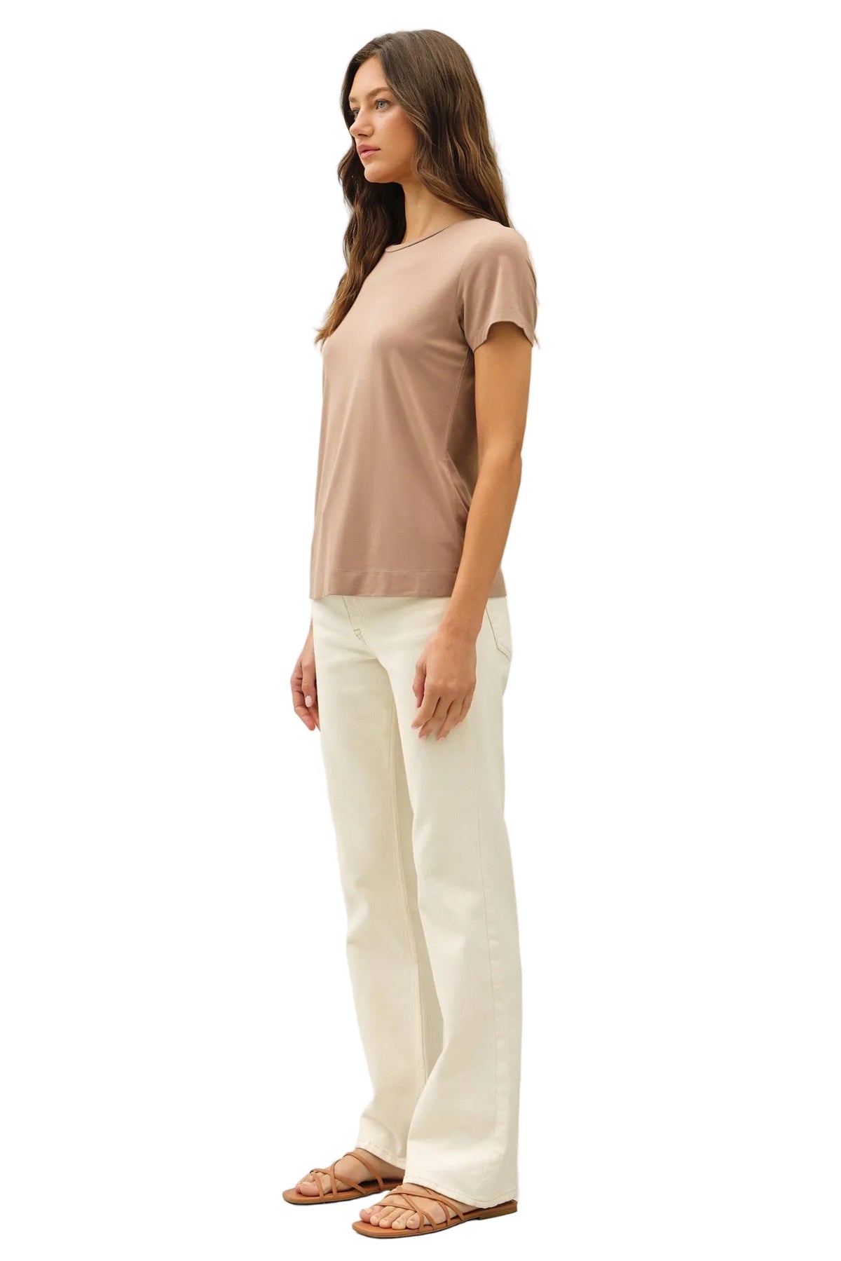 Be Cool Women's Bamboo/Modal Basic Round Neck T-shirt