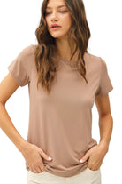 Be Cool Women's Bamboo/Modal Basic Round Neck T-shirt