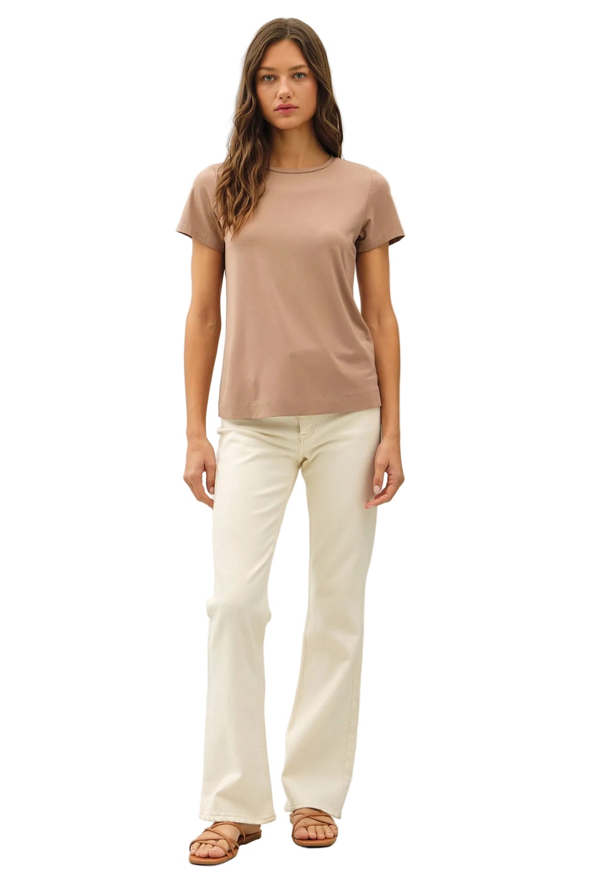 Be Cool Women's Bamboo/Modal Basic Round Neck T-shirt