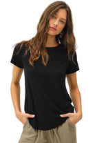 Be Cool Women's Bamboo/Modal Basic Round Neck T-shirt
