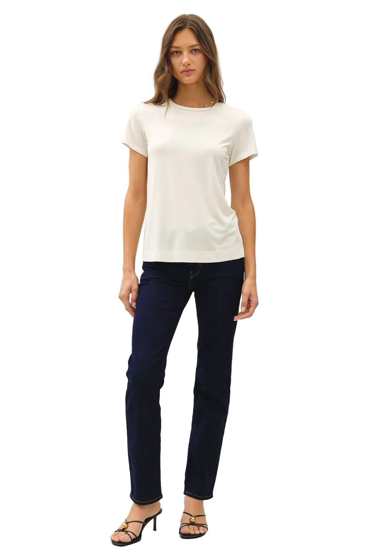 Be Cool Women's Bamboo/Modal Basic Round Neck T-shirt