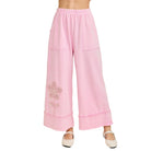 Women's Cotton Candy Mineral Washed Flower Garden Pants HP7013