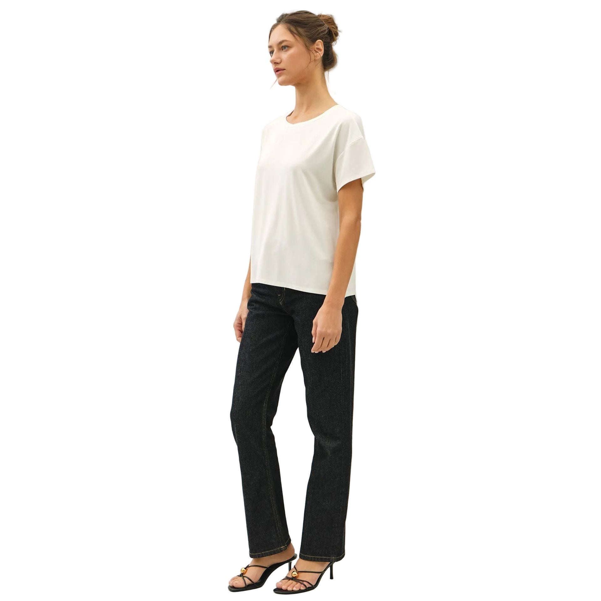 Women's Be Cool Bamboo/modal Crewneck Oversized T-shirt 19884