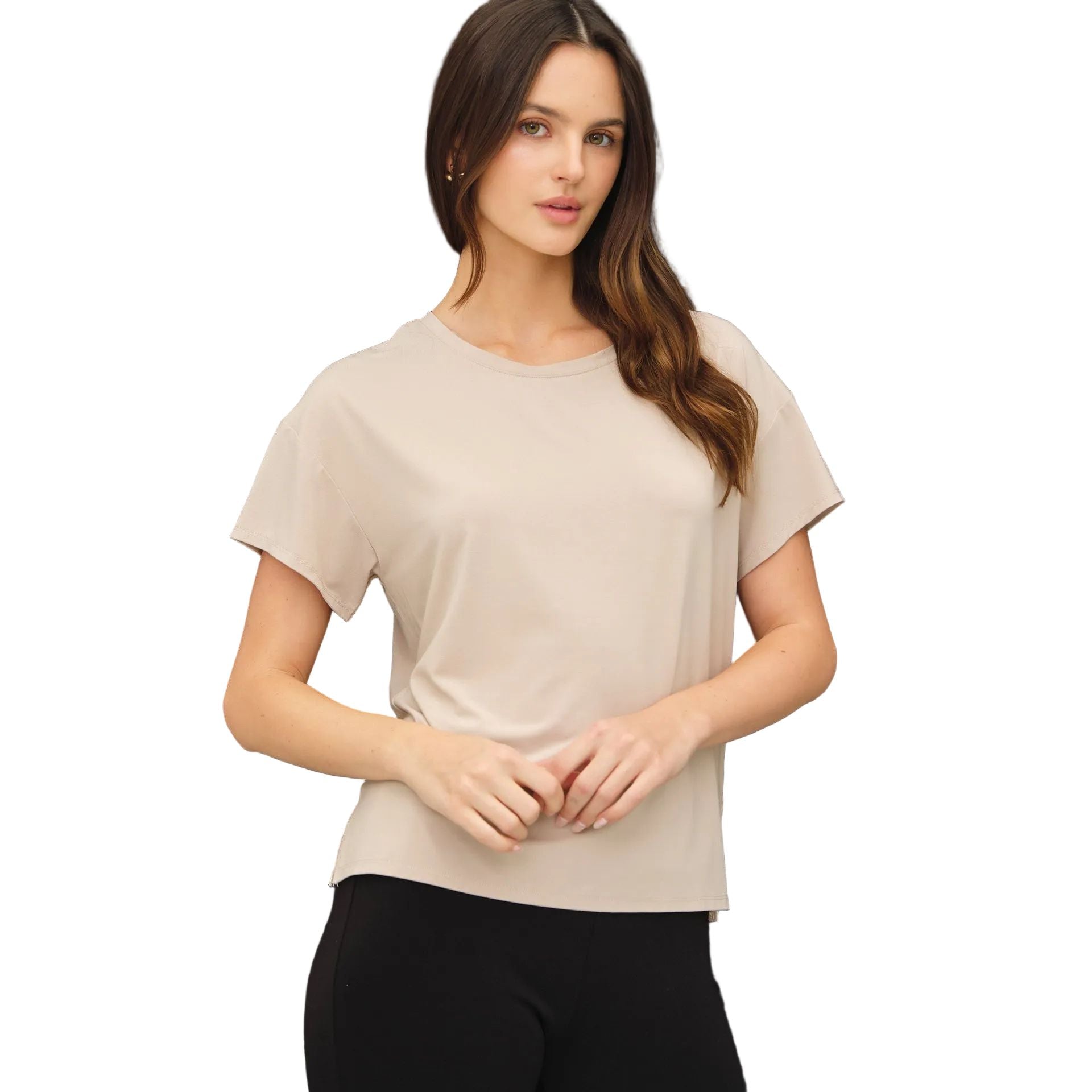 Women's Be Cool Bamboo/modal Crewneck Oversized T-shirt 19884