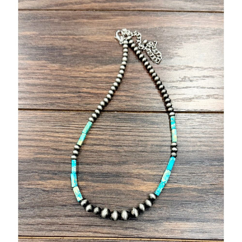 Women's Isac 18" Handmade Navajo Gemstone Necklace 739702