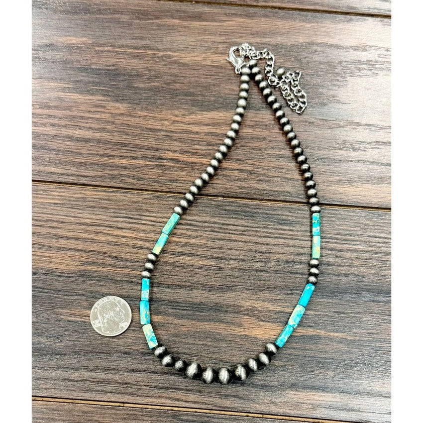 Women's Isac 18" Handmade Navajo Gemstone Necklace 739702
