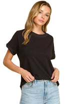 Women's Rib Trim Top 